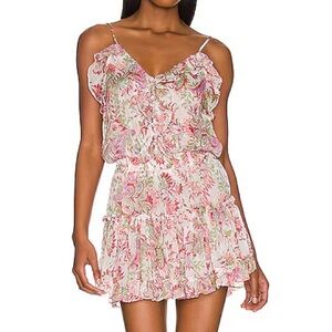 MISA Bambina Mini Dress Rainbow Paisley